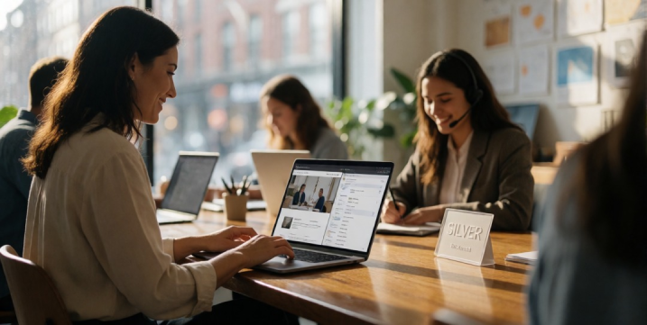 Small South African business team working online with WIRUlink hosting
